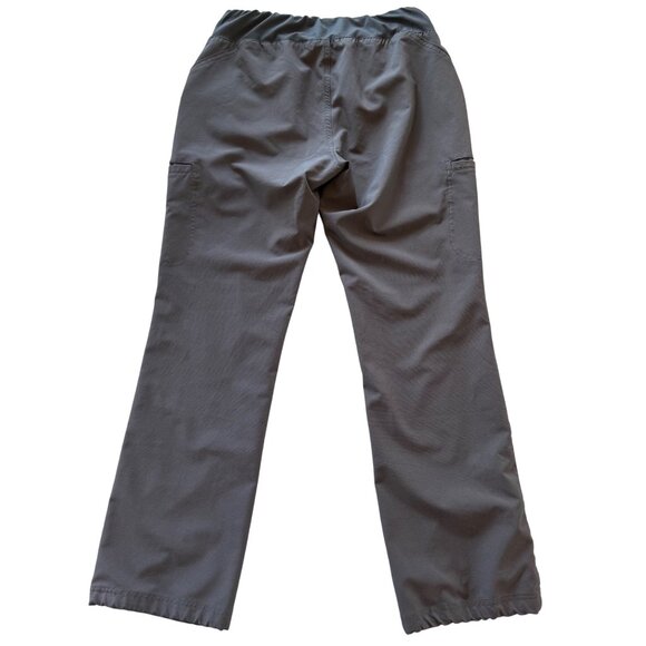 Cherokee Womens Elastic Waist Scrub Cargo Pants Size M Black Stretchy Straight L - Picture 5 of 5